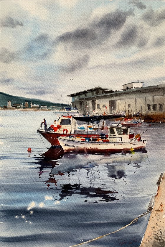 Fishing boats, Palamos, Spain