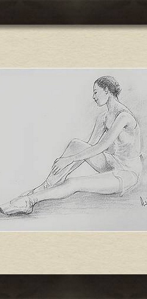 Ballerina Sketch 19 by Asha Shenoy
