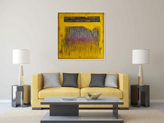 Voices in Yellow_48"X48"