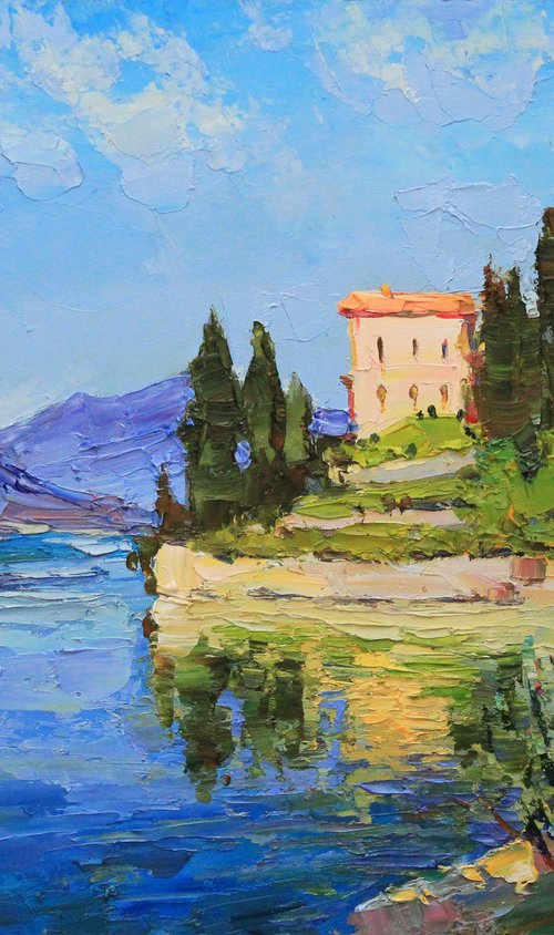 Como Lake. Italy landscape by Alisa Onipchenko-Cherniakovska