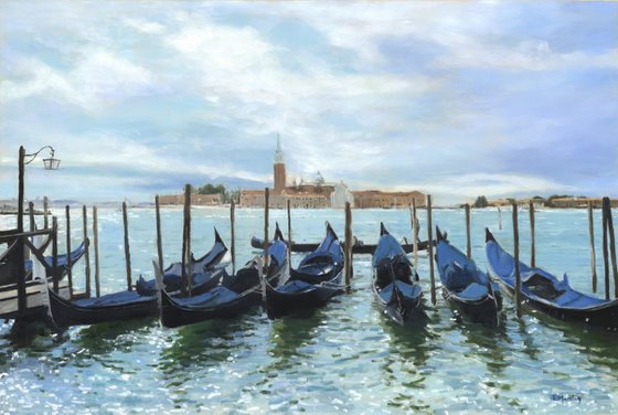Resting Gondolas, Venice