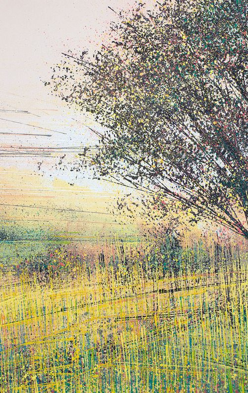 Lone Tree At Sunset by Marc Todd