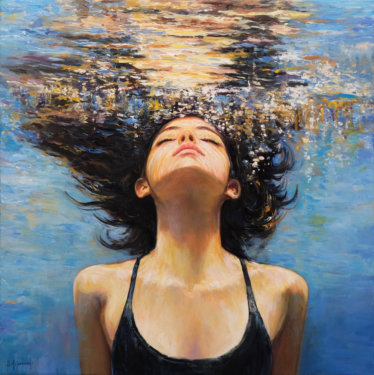 Underwater Dream Serenity By Behshad Arjomandi, 28 X 28, Artwork For Sale On Artfinder