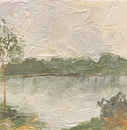 Lake — contemporary textural landscape by ILDAR M. EXESALLE