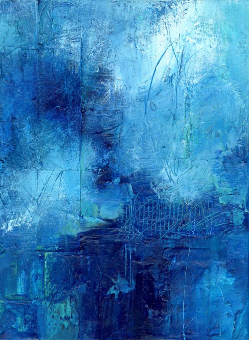 Color Harmony 2  - Abstract Highly Textured Painting  by Kathy Morton Stanion by Kathy Morton Stanion