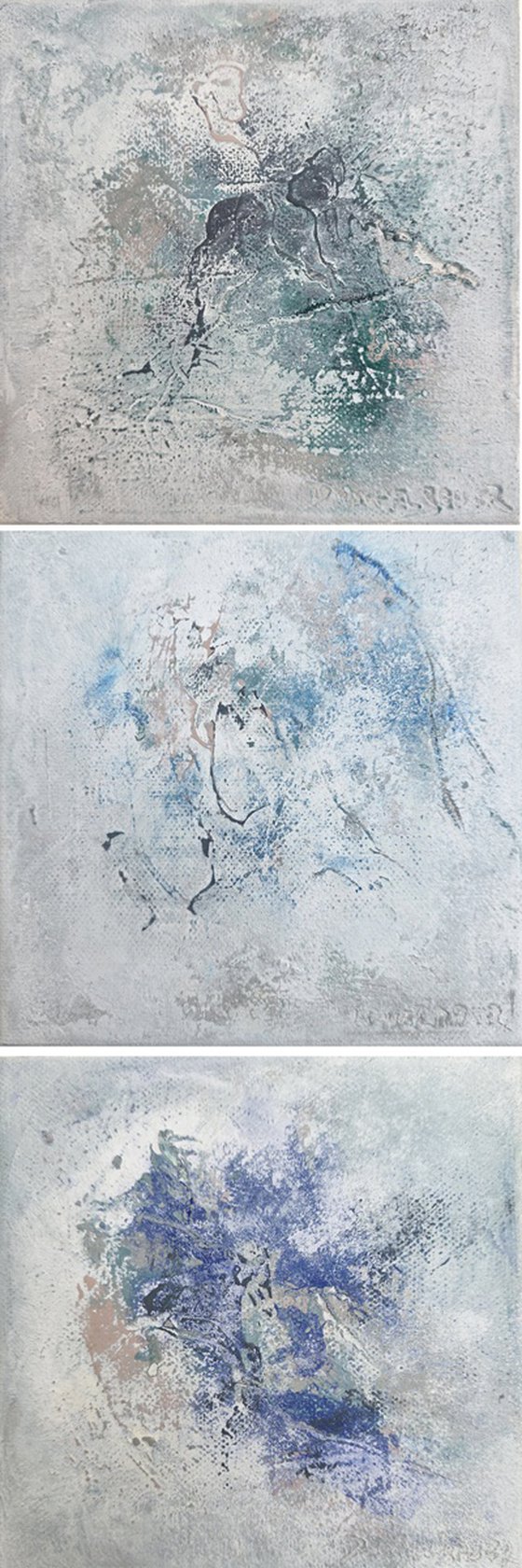 White little stories - triptych