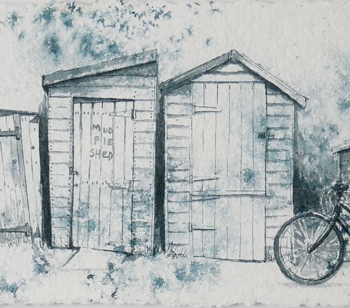 The Allotment Sheds by Hannah  Bruce
