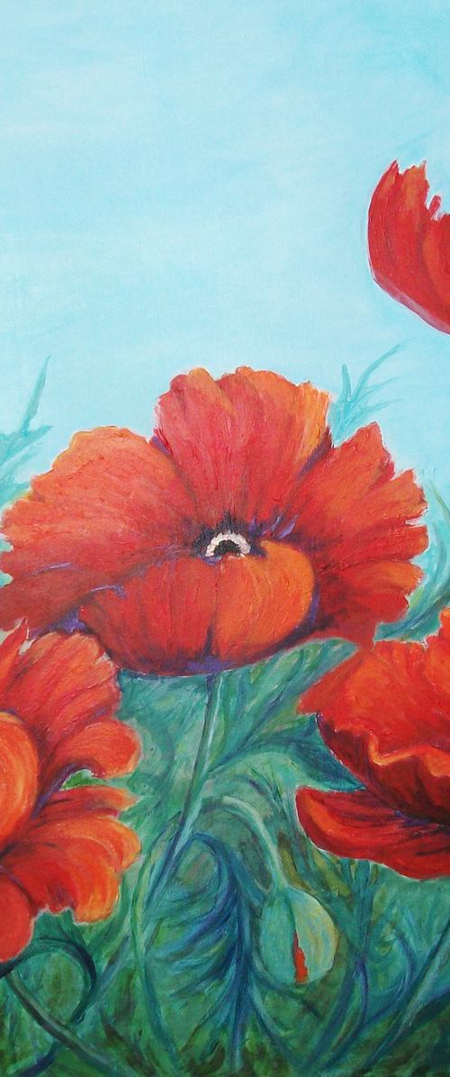 A BLAZE OF POPPIES by Lynda Cockshott