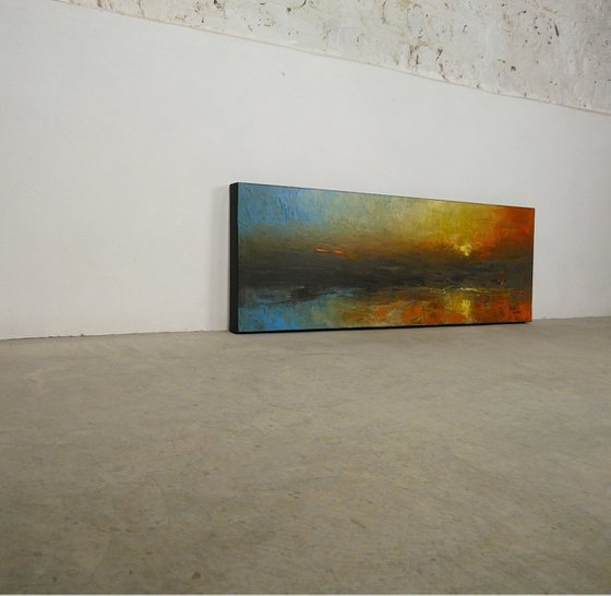 Forbidden Shore  (Panoramic Seascape, 120x40cm)