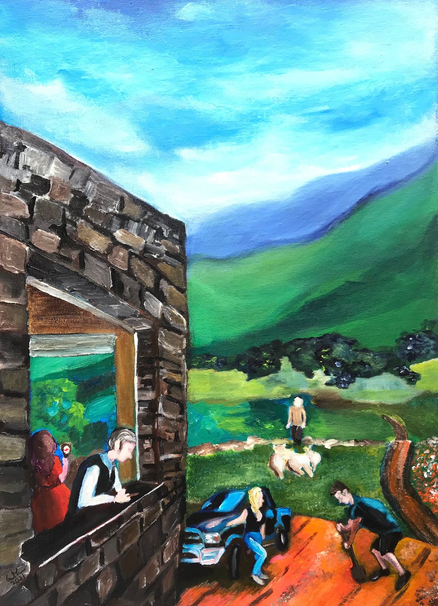 Impressionistic Portrait Acrylic Painting By Geeta Yerra, 15 X 20, Maggie