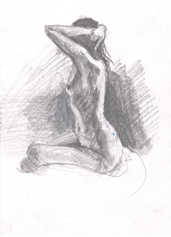 Sketch of Human body. Woman.13