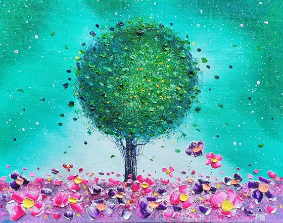 "Tree of Mystery & Flowers in Love"