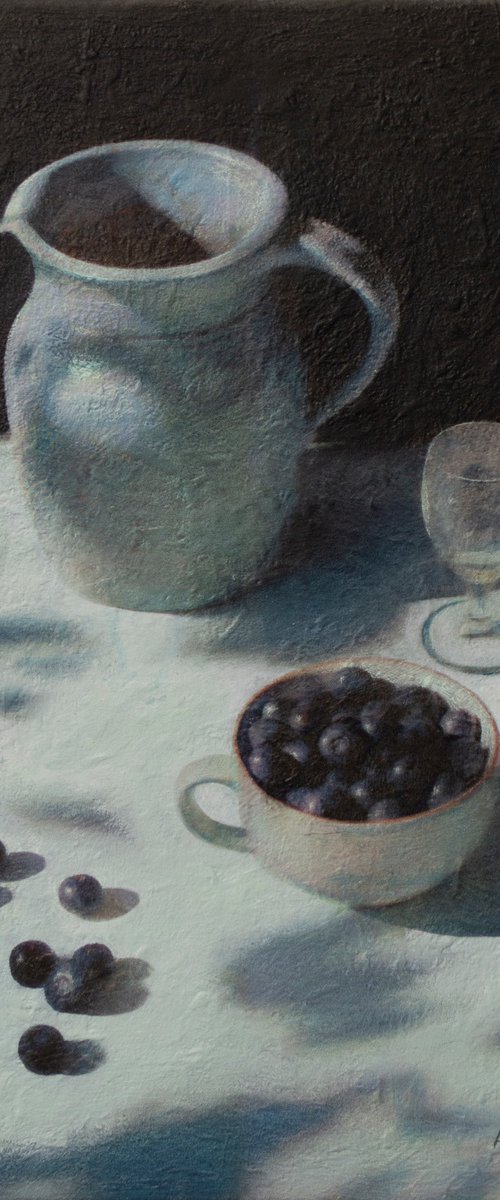 The Morning Table with Blueberries by Andrejs Ko