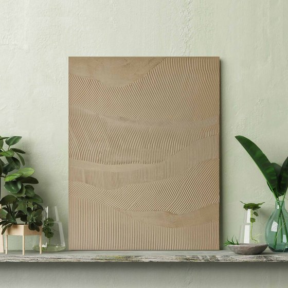 "Rye" Abstract high textured acrylic art