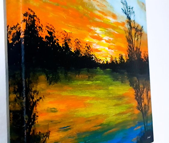 Sunset in the country