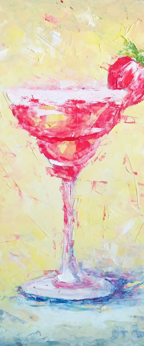 Strawberry Margarita Cocktail by Yulia Berseneva