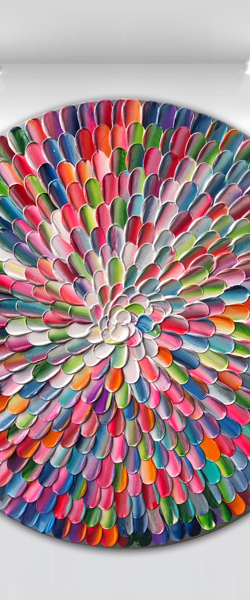 'Pacific rainbow III" - 24x24" by Tatiana Georgieva