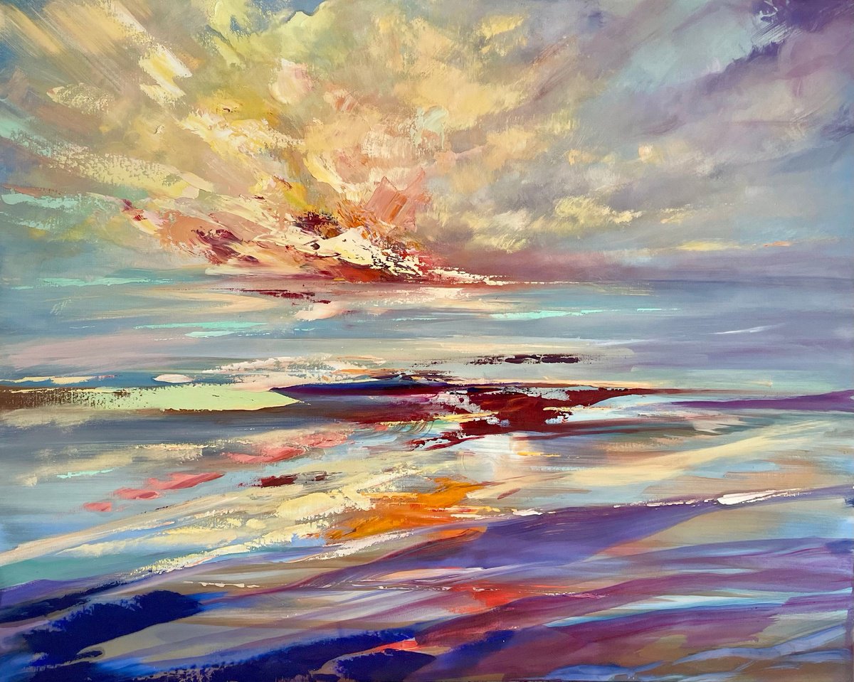 The Colours Of Quiet Storms By Ewa Czarniecka, 40 X 32, Artwork For Sale On Artfinder