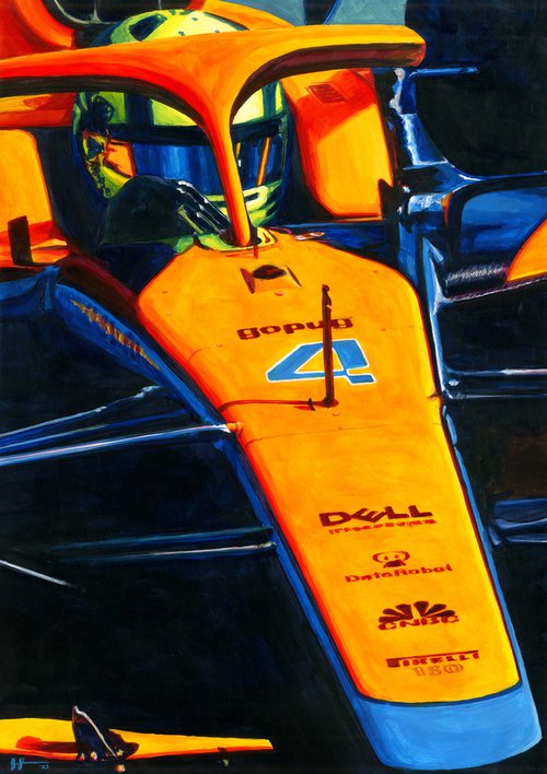 Lando Norris - McLaren MCL36 F1 2022 by Alex Stutchbury