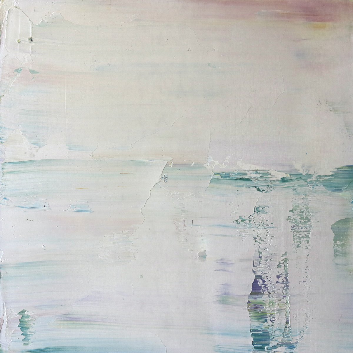 Abstract Oil Painting By Koen Lybaert, 20 X 20", Satie 01 [Abstract N°1546], Original Artwork