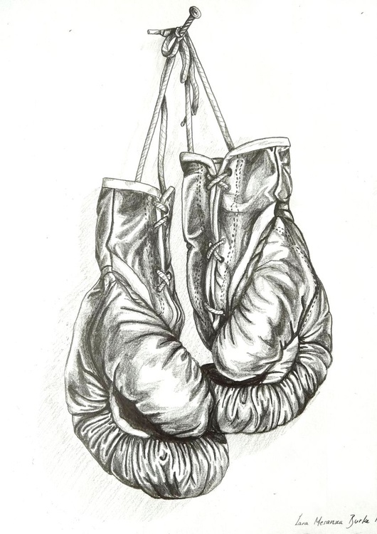 Pencil Still Life Boxing Gloves Artfinder