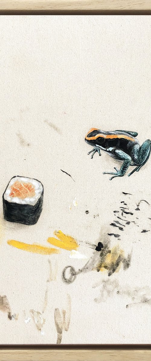 Frog and Sushi (Abstract) by Joshua Daniels