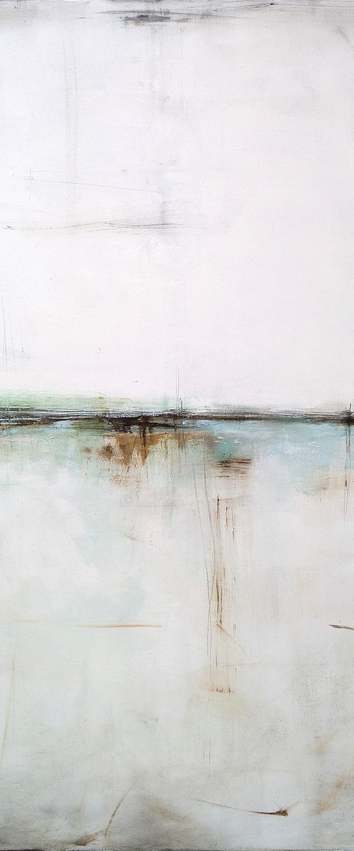 Taupe and Mint I by Maja Gajewska