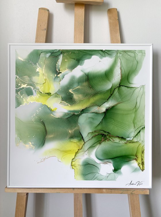Maturitas 6, Abstract, contemporary, green