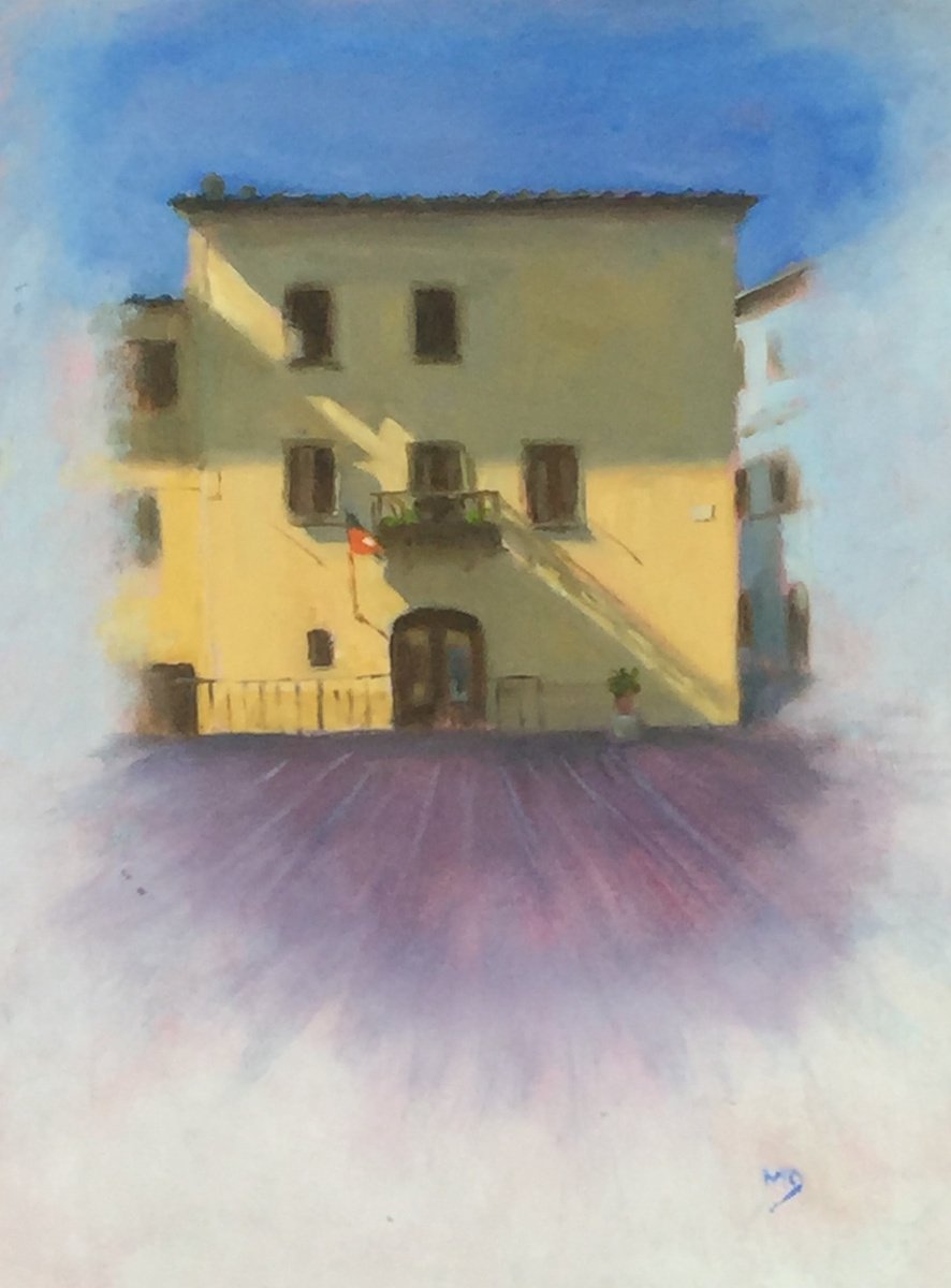 Piazza Building By Michael Gillespie, 9 X 12, Artwork For Sale On Artfinder