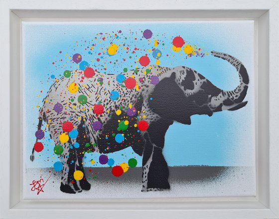 Naughty Elephants Squirt Paint