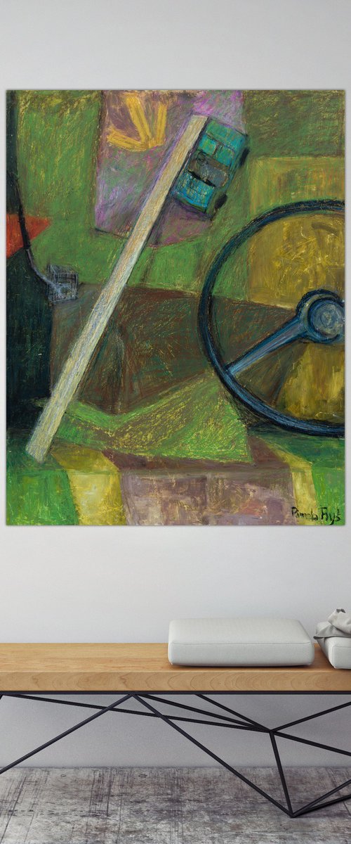 Still Life with a Steering Wheel by Pamela Rys