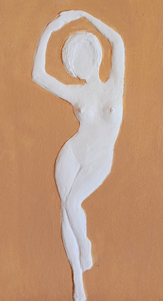 Nude female VIII Base relief