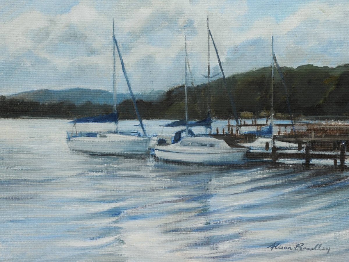 Yachts at Ambleside by Alison Bradley