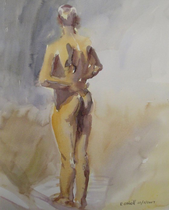 standing male nude