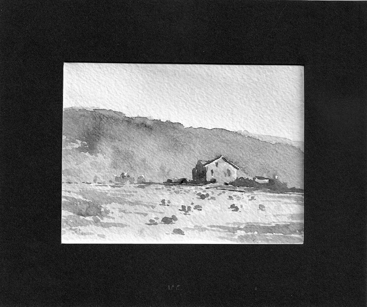 Watercolor miniature by Daniil Belov