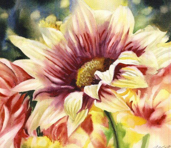 a painting a day #32 "Autumn Chrysanthemum"