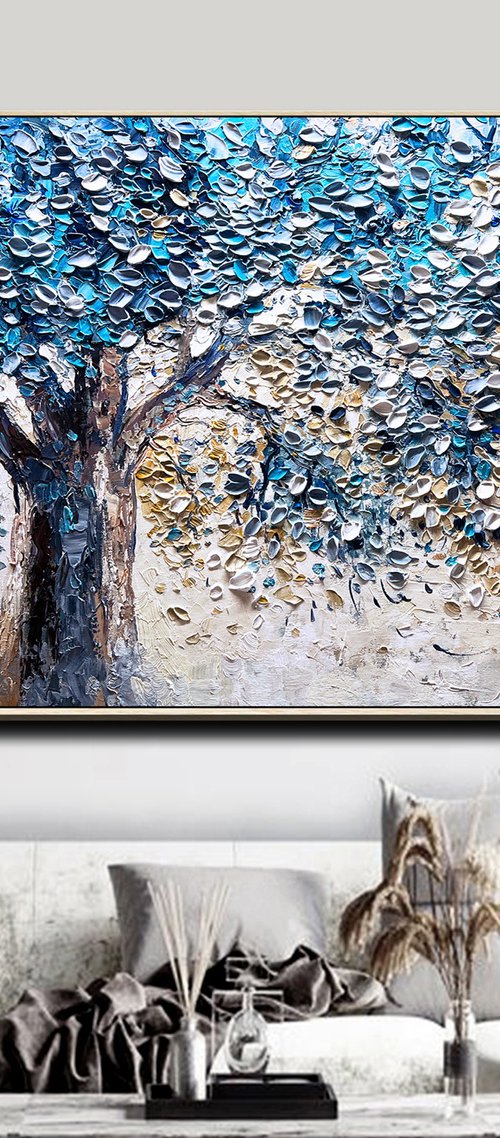 Blue Dreaming Tree by Lana Guise