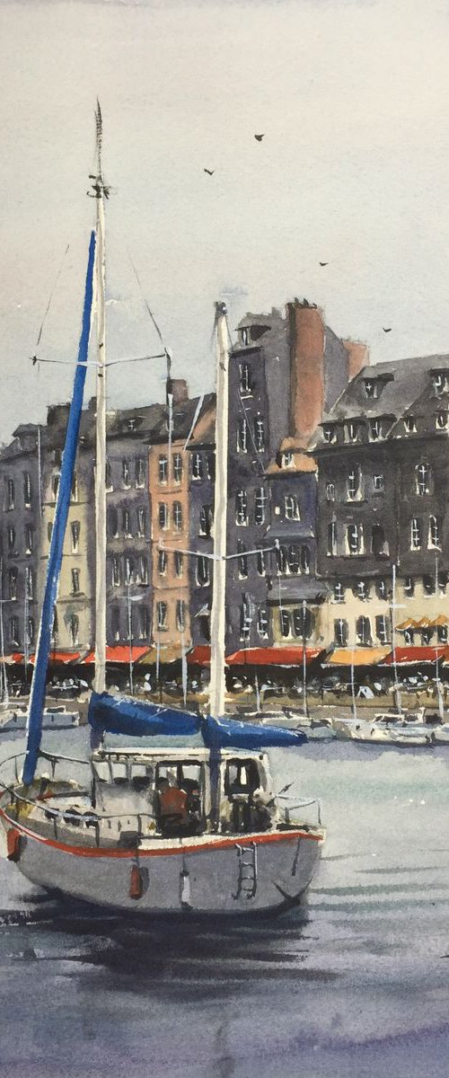 Le Vieux Bassin in Honfleur by Tyl Destoop