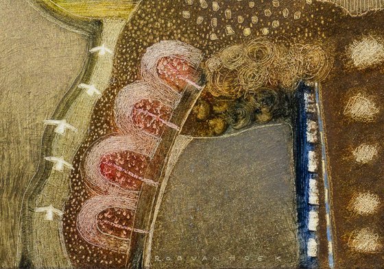 A cloudless blue sky