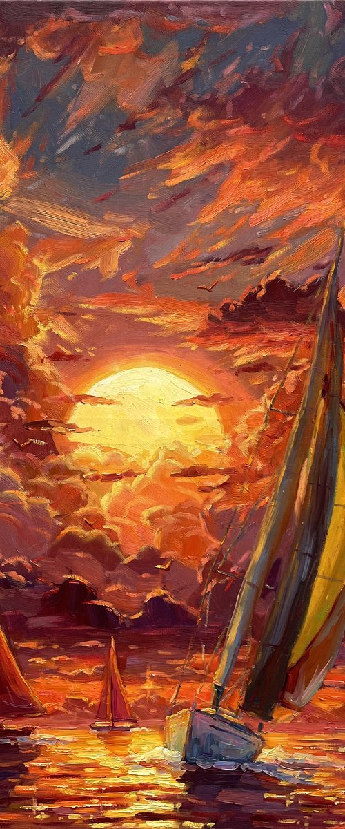 "Sunset" by Evgeny Chernyakovsky