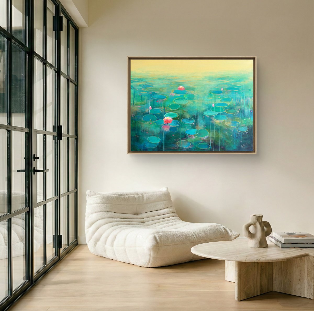  The Emerald Hour By Amita Dand, 40 X 30, Artwork For Sale On Artfinder