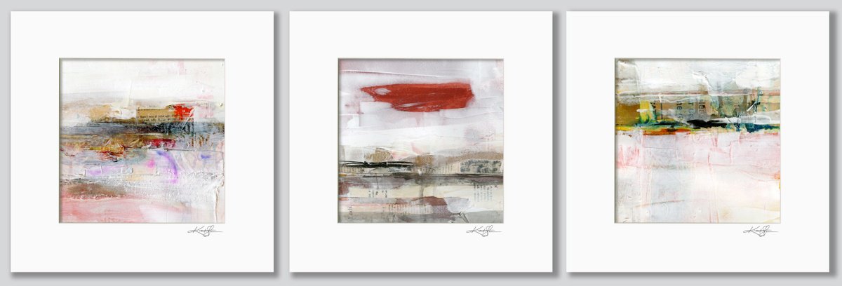 Expressive Painting , Layered Stories Collection 2 By Kathy Morton Stanion, 36 X 12, Artwork For Sale On Artfinder
