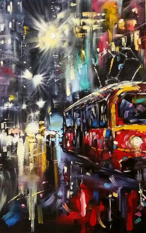 Night city lights by Artem Grunyka