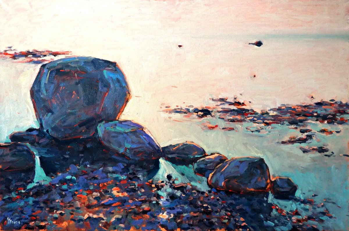 Seascape By Yuanyuan Liu, 35 X 24, Artwork For Sale On Artfinder