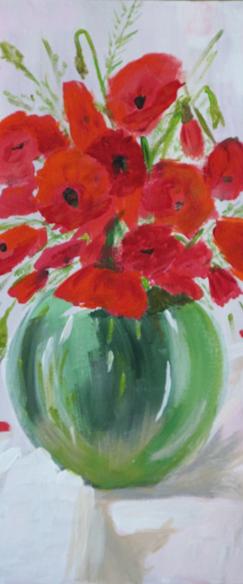 Bouquet of poppies by Dmytro Yeromenko