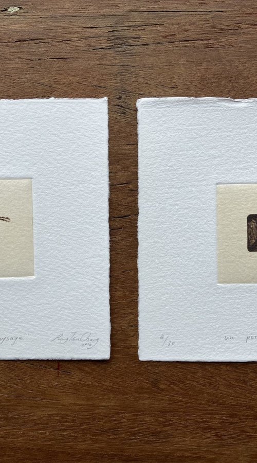 “ UN PETIT PAYSAGE ” #13 & #24 by Rung Tsu Chang
