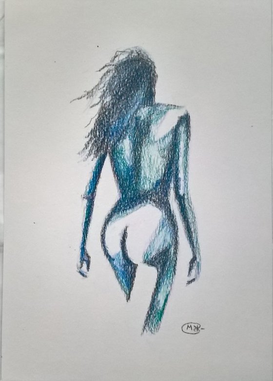 Nude back of a woman