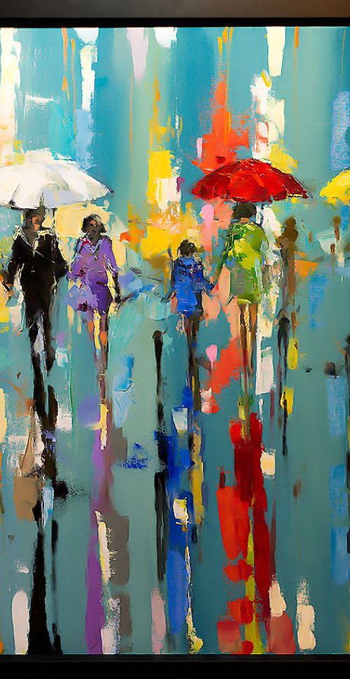 'Under White Umbrella II' by Ewa Czarniecka