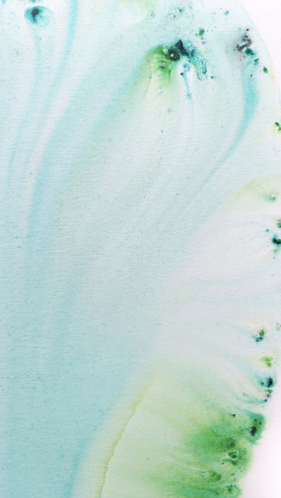 Nature 566 — Abstract Teal Surge