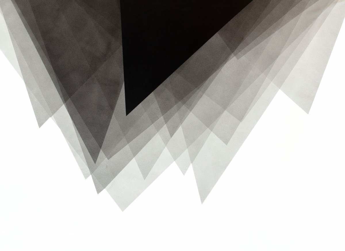 Abstract Acrylic Painting By Catia Goffinet, 62 X 41, Modern Geometric 2, Original Artwork